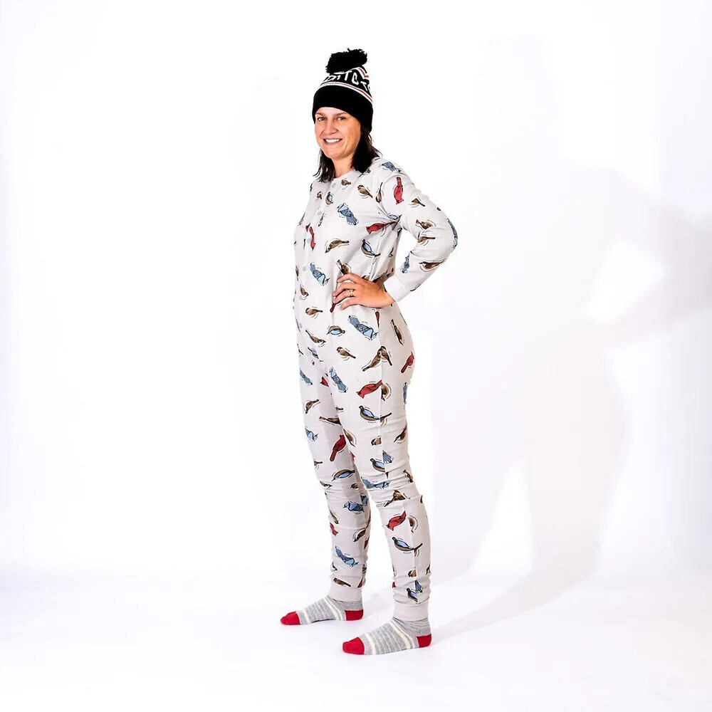 Drake General Store Unisex Birds Camp sleeping Jumpsuit size L